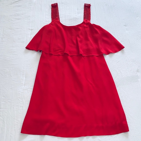 MAEVE ANTHROPOLOGIE Tisana Red Sleeveless Dress - Picture 1 of 3
